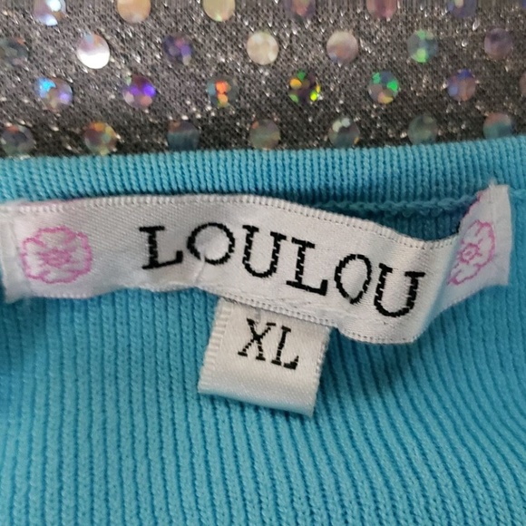 Teal / Sky Blue Bead Detail Tank - Picture 3 of 3